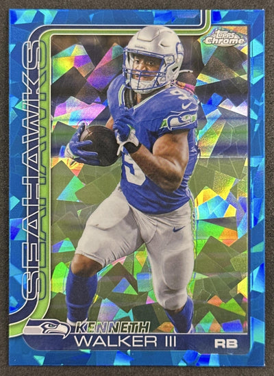 Kenneth Walker III 2025 Topps Chrome Sapphire Seahawks Sports Trading Card