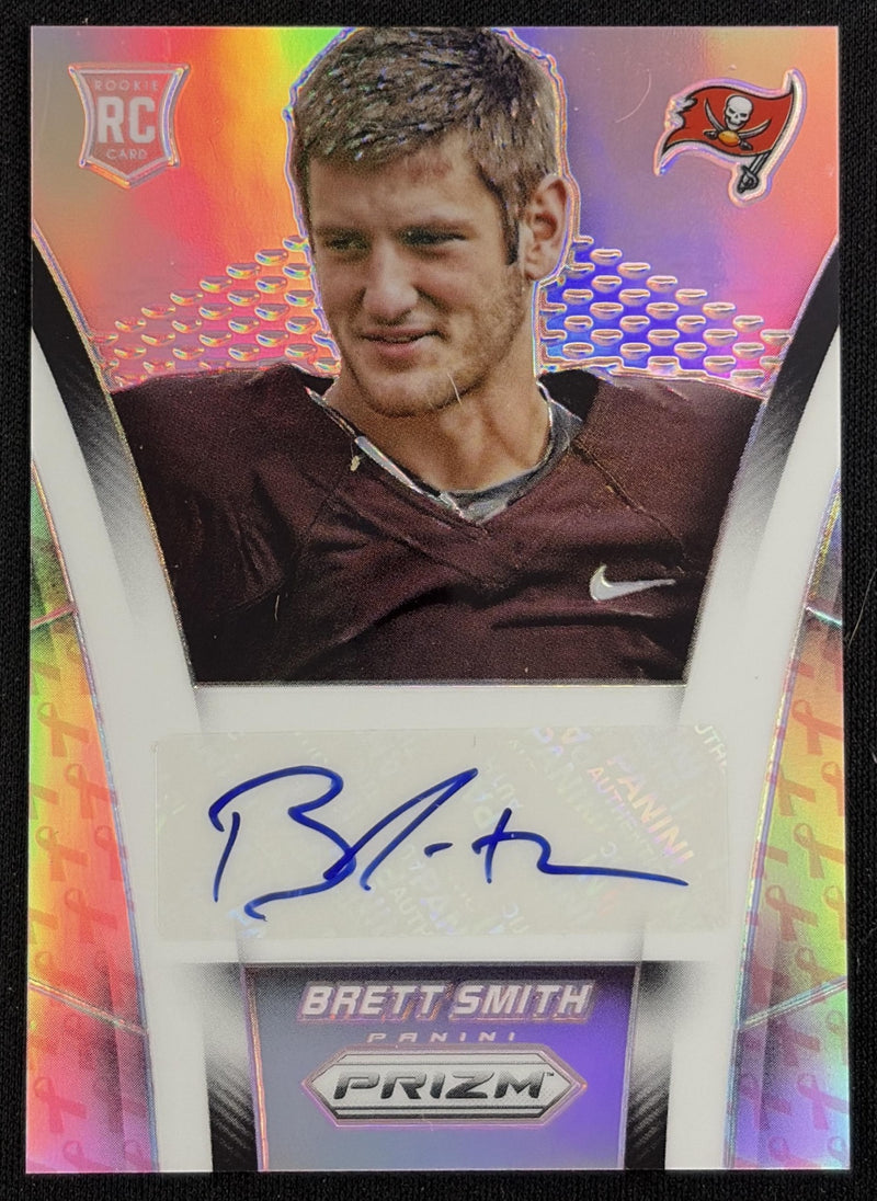 Brett Smith 2014 Panini Prizm Auto Rookies Prizms Pink /150 Buccaneers