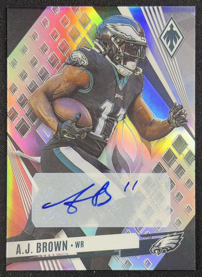A.J. Brown 2023 Panini Phoenix Auto Silver Eagles