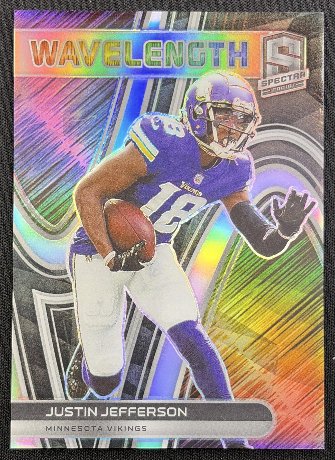 Justin Jefferson 2022 Panini Spectra Wavelength /99 Vikings Minnesota Vikings