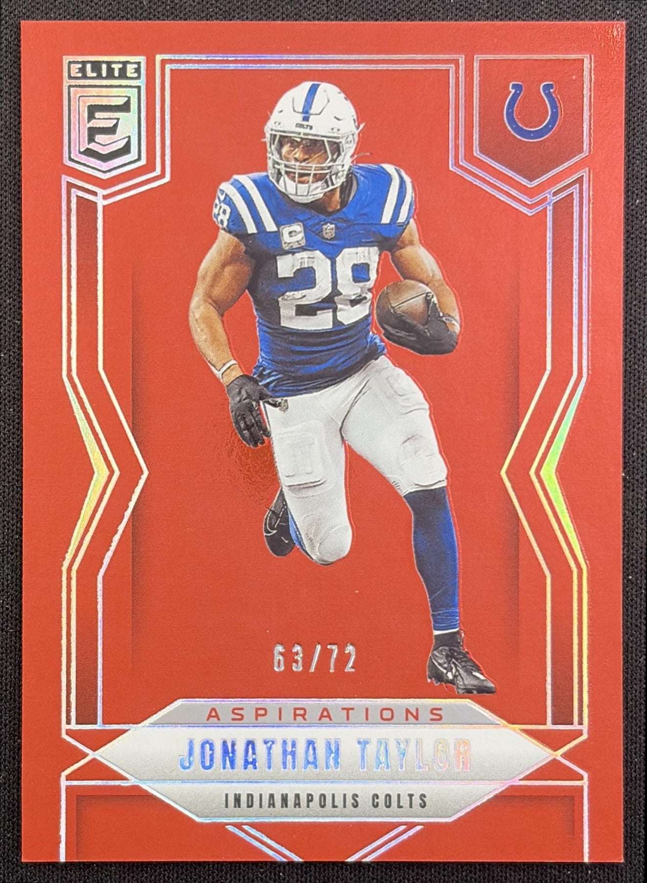 Jonathan Taylor 2025 Panini Donruss Elite Red /99 Colts Indianapolis Colts