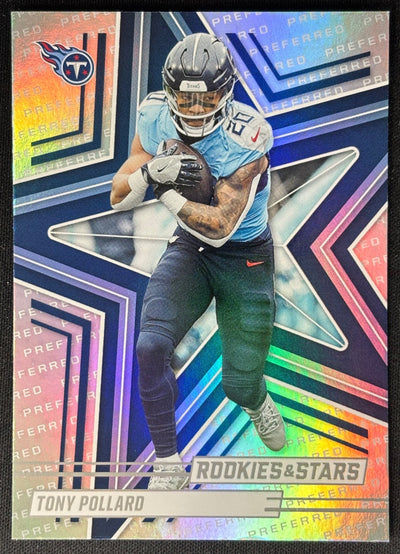 Tony Pollard 2025 Rookies & Stars Preferred Titans Sports Trading Card