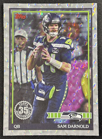 Sam Darnold 2026 Topps 1991 Crackle Foil Seahawks