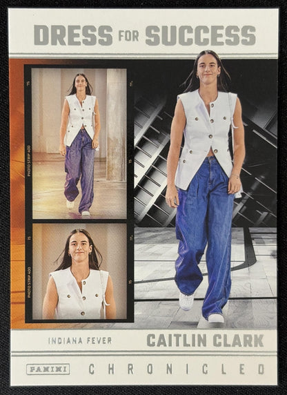Caitlin Clark 2025 Panini Chronicled Dress For Success Fever 63 Sports Trading Card