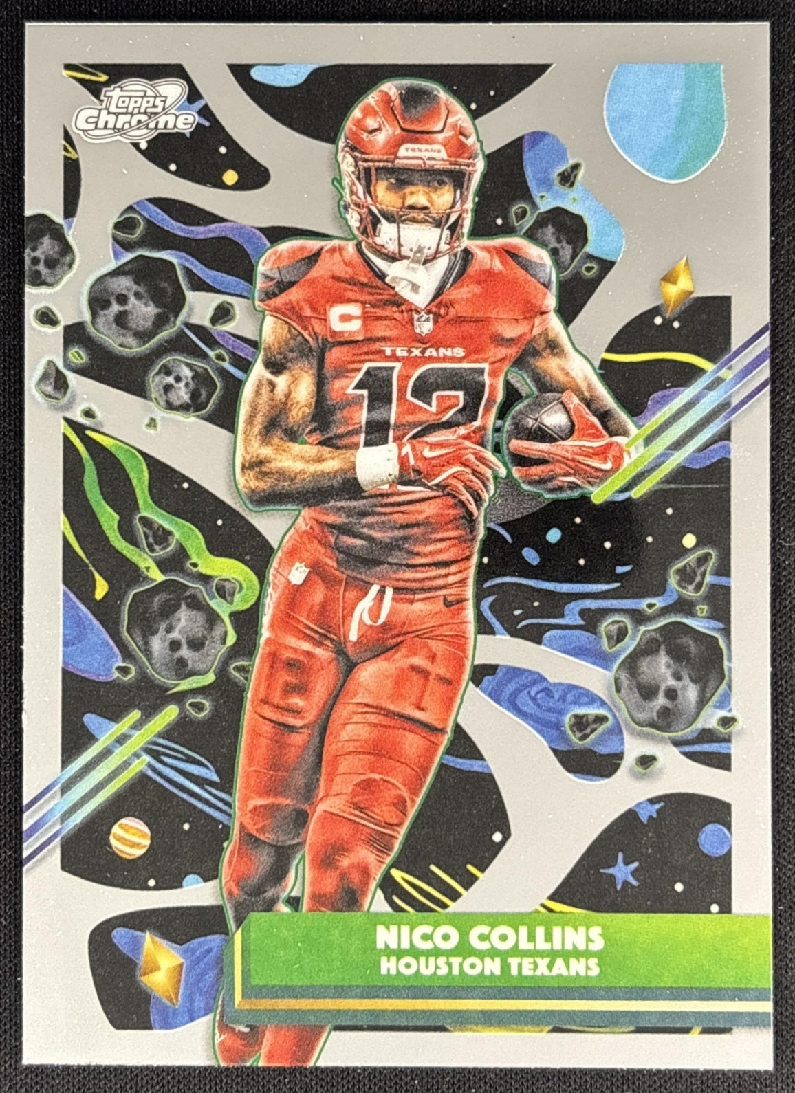 Nico Collins 2025 Topps Cosmic Chrome Texans front
