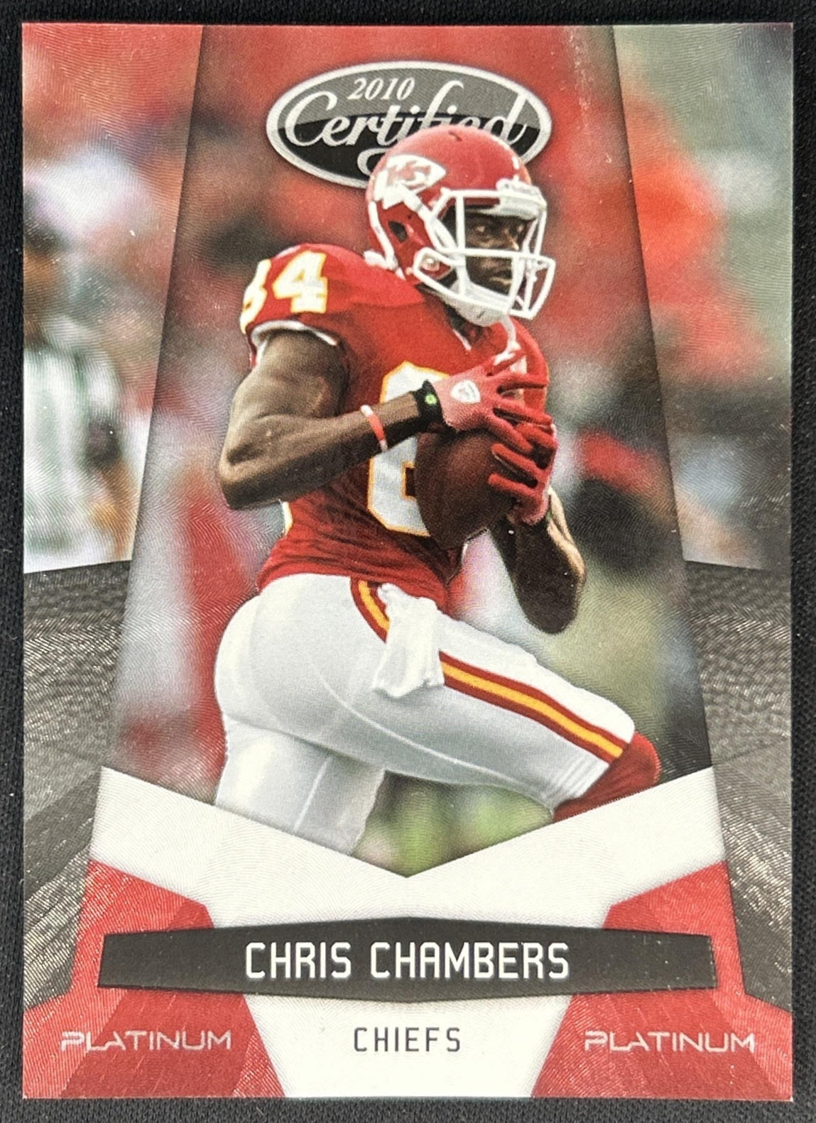 Chris Chambers 2010 Panini Certified Platinum Red /999 Chiefs front