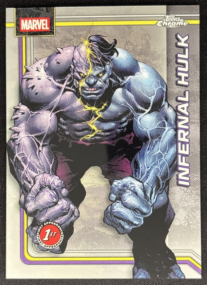 Infernal Hulk 2026 Topps Chrome Marvel Comics front