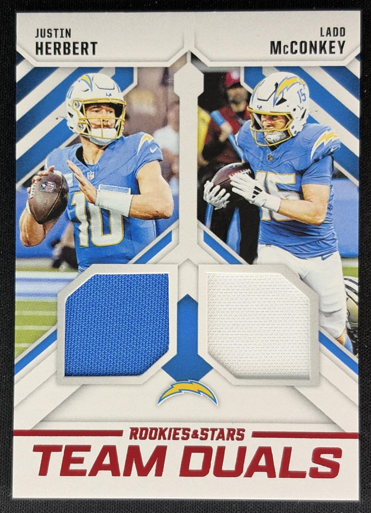 Justin Herbert Ladd McConkey 2025 Panini Rookies & Stars Team Duals Chargers Sports Trading Cards