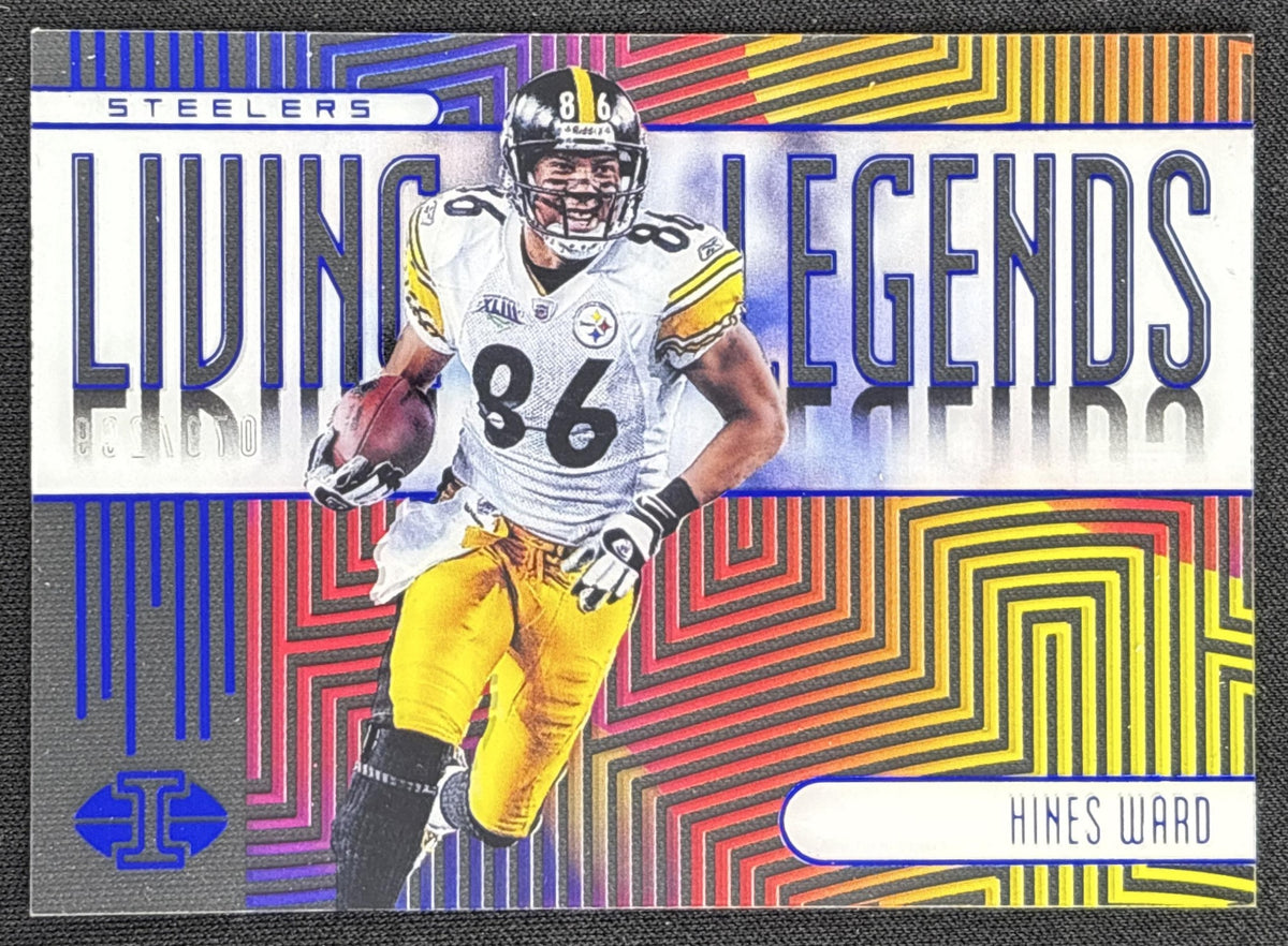 Hines Ward 2019 Panini Illusions Living Legends Blue /299 Steelers
