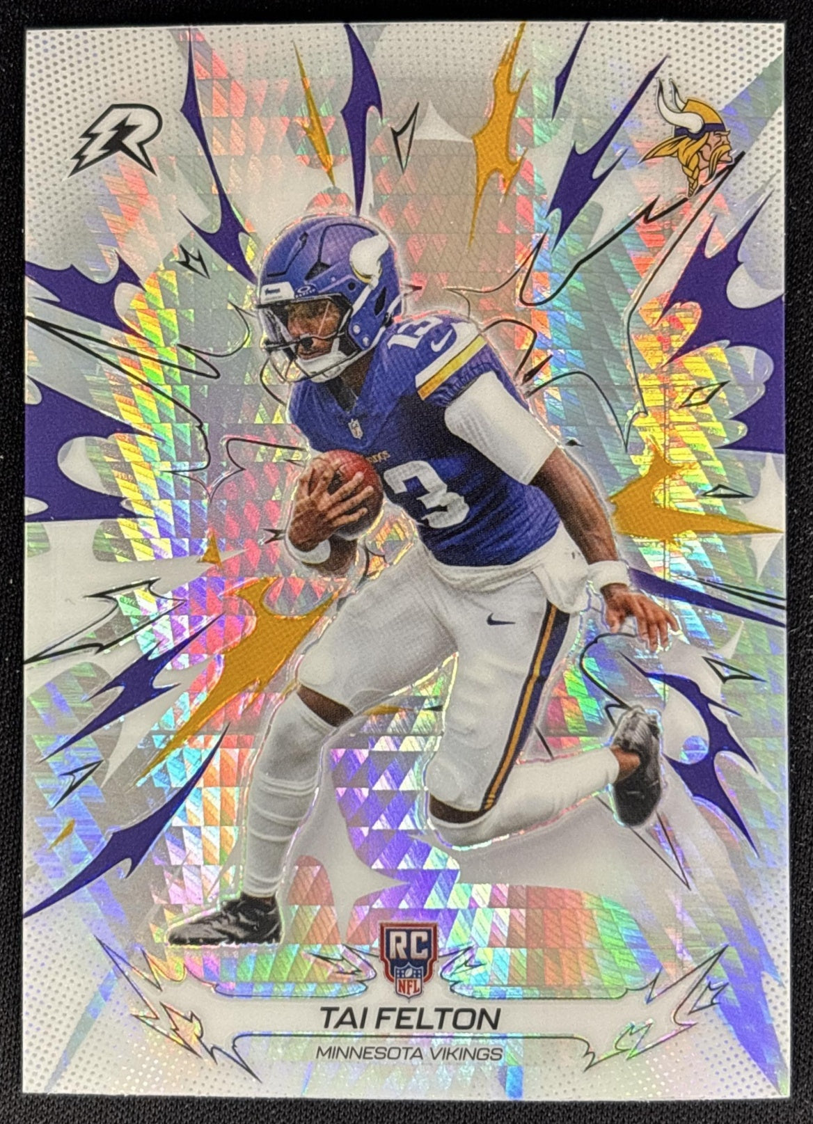 Tai Felton 2025 Topps Resurgence Prism Refractor Vikings