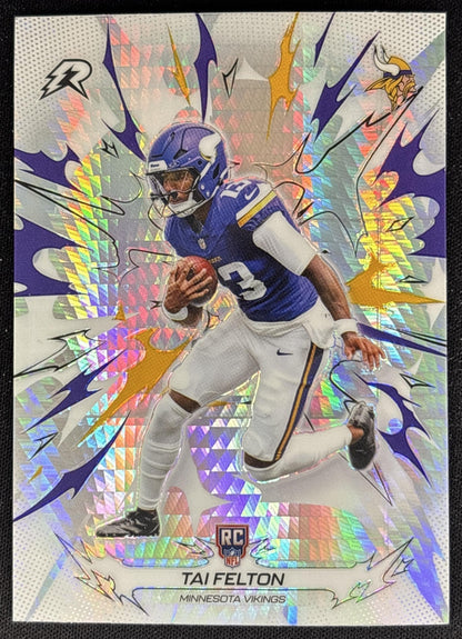 Tai Felton 2025 Topps Resurgence Prism Refractor Vikings