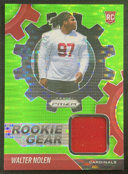 Walter Nolen 2025 Panini Prizm Rookie Gear Neon Green Pulsar Cardinals