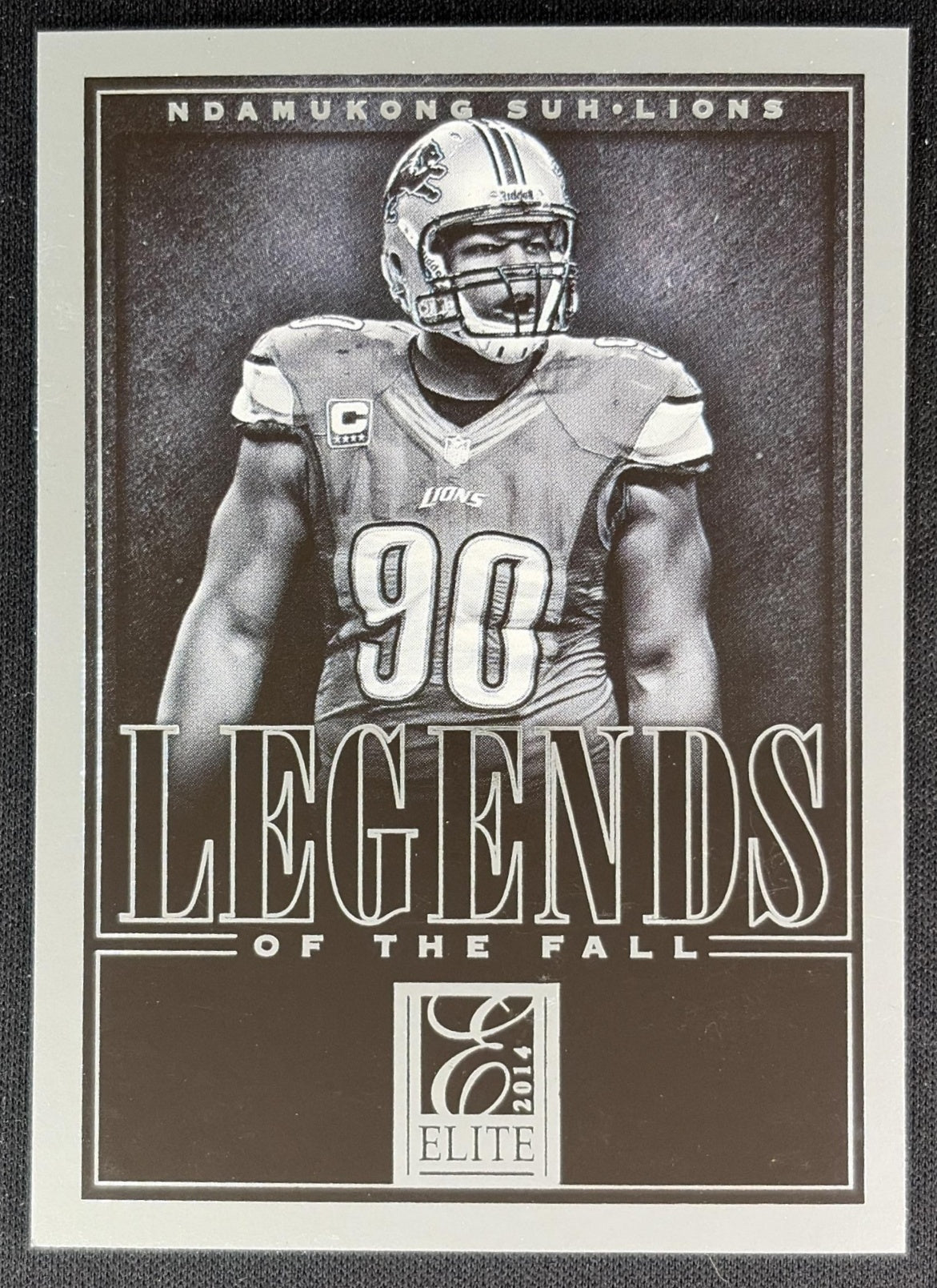 Ndamukong Suh 2014 Panini Elite Legends of the Fall Silver Lions - Front