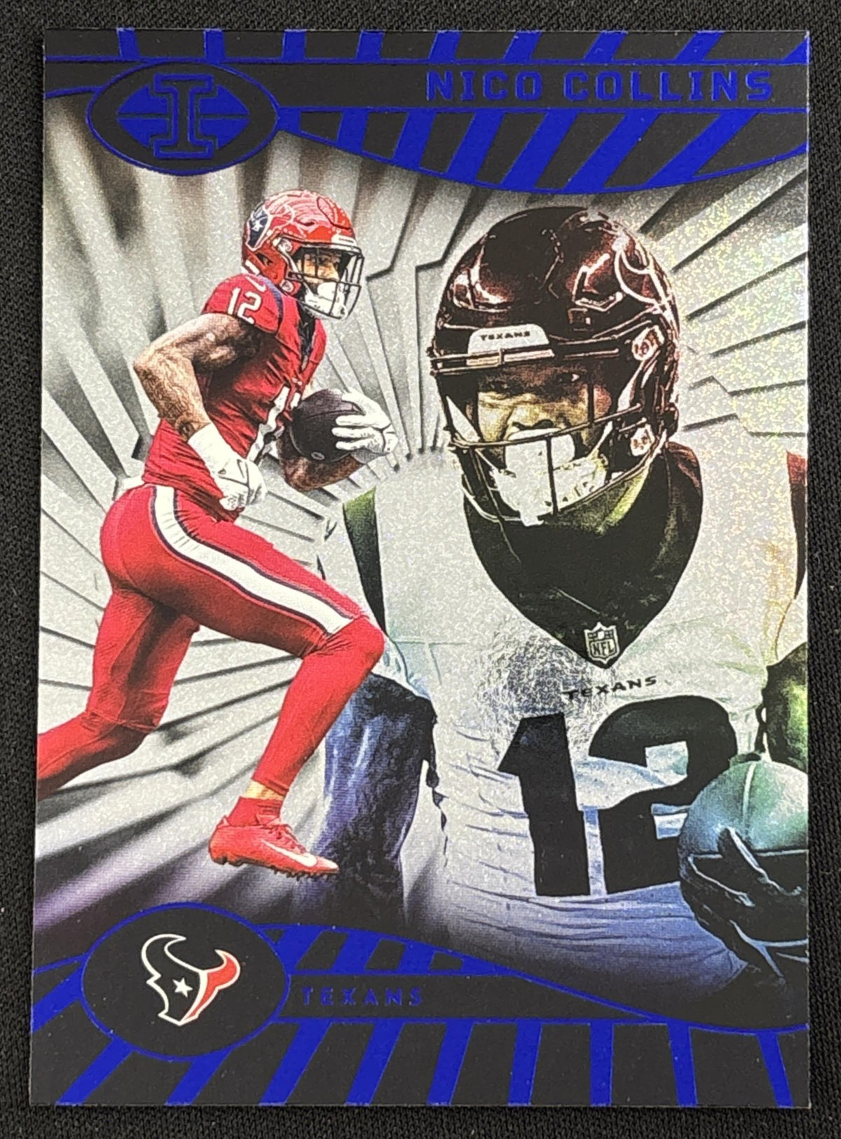 Nico Collins 2024 Panini Illusions Dots Trophy Collection Texans Sports Trading Card