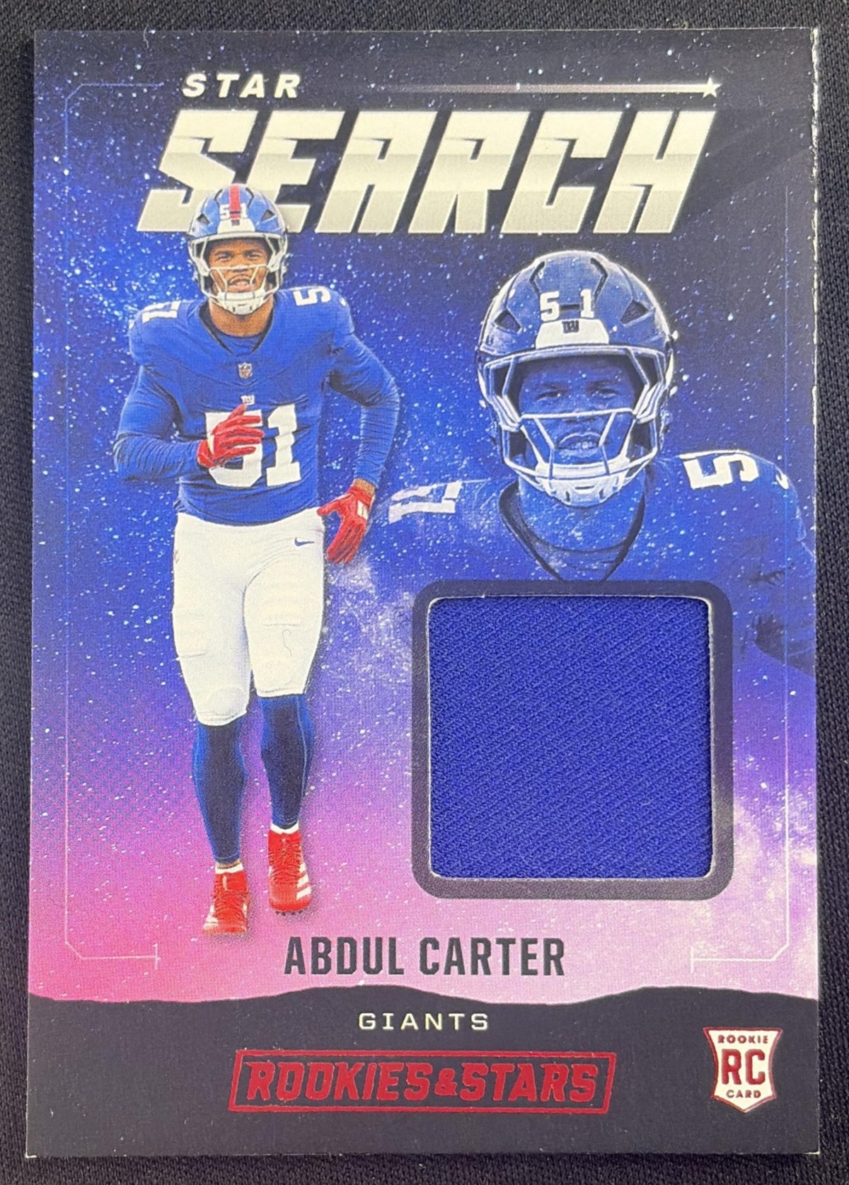 Abdul Carter 2025 Panini Rookies & Stars Star Search Giants