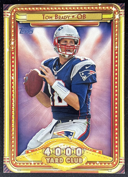 Tom Brady 2013 Topps 4000 Yard Club Patriots Sports Trading Cards