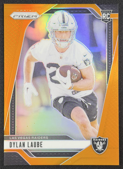 Dylan Laube 2024 Panini Prizm Orange /249 Raiders