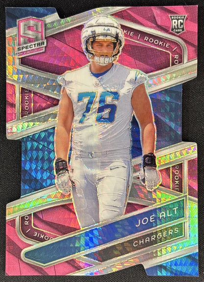 Joe Alt 2024 Panini Spectra Rookies Neon Pink Die-Cut /20 Chargers