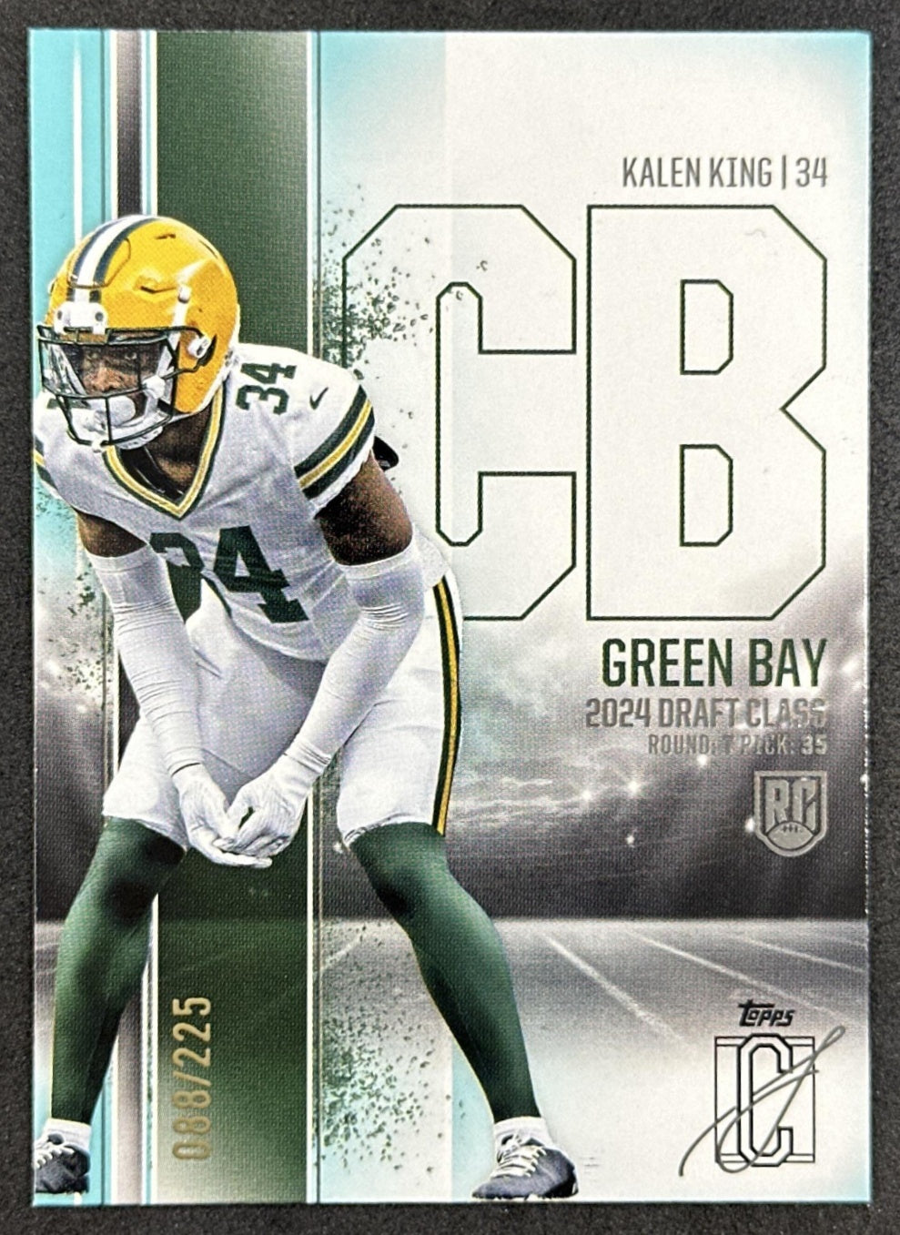 Kalen King 2024 Topps Signature Class Teal /225 Packers