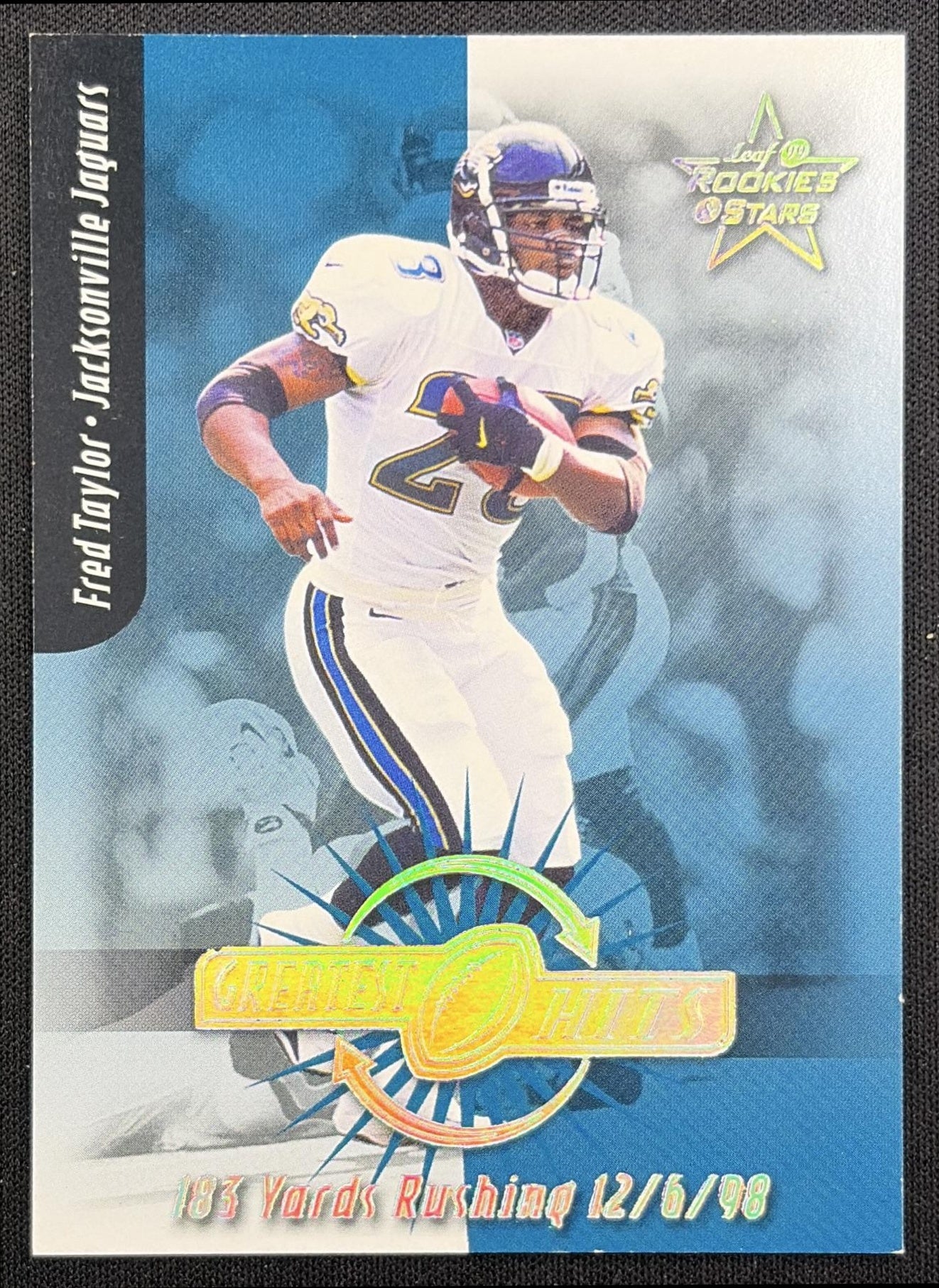 Fred Taylor 1999 Leaf Rookies & Stars Greatest Hits /2500 Jaguars