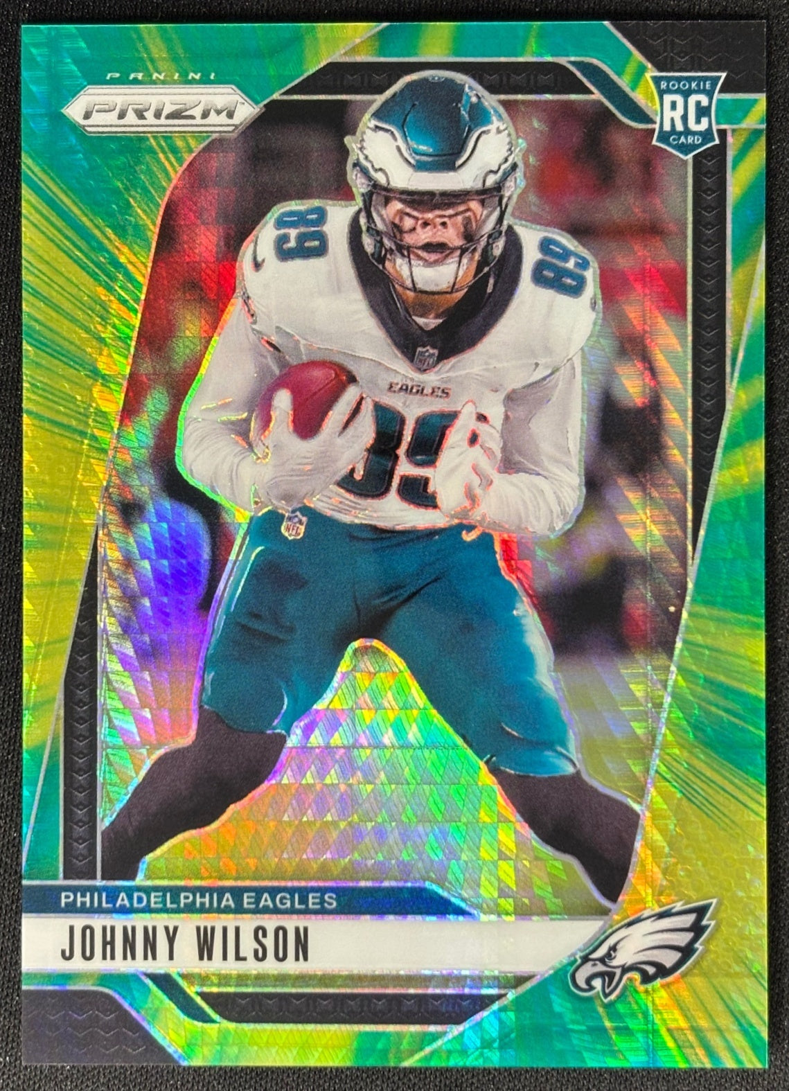 Johnny Wilson 2024 Prizm Hyper /180 Eagles - Front