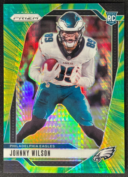 Johnny Wilson 2024 Prizm Hyper /180 Eagles - Front