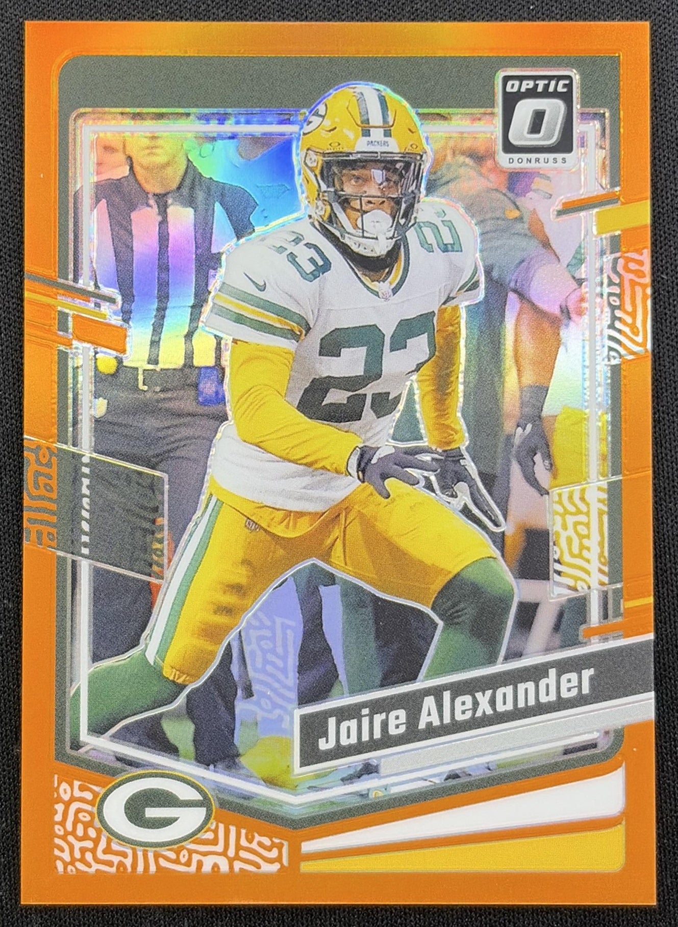Jaire Alexander 2023 Panini Donruss Optic Orange Prizm /249 Packers