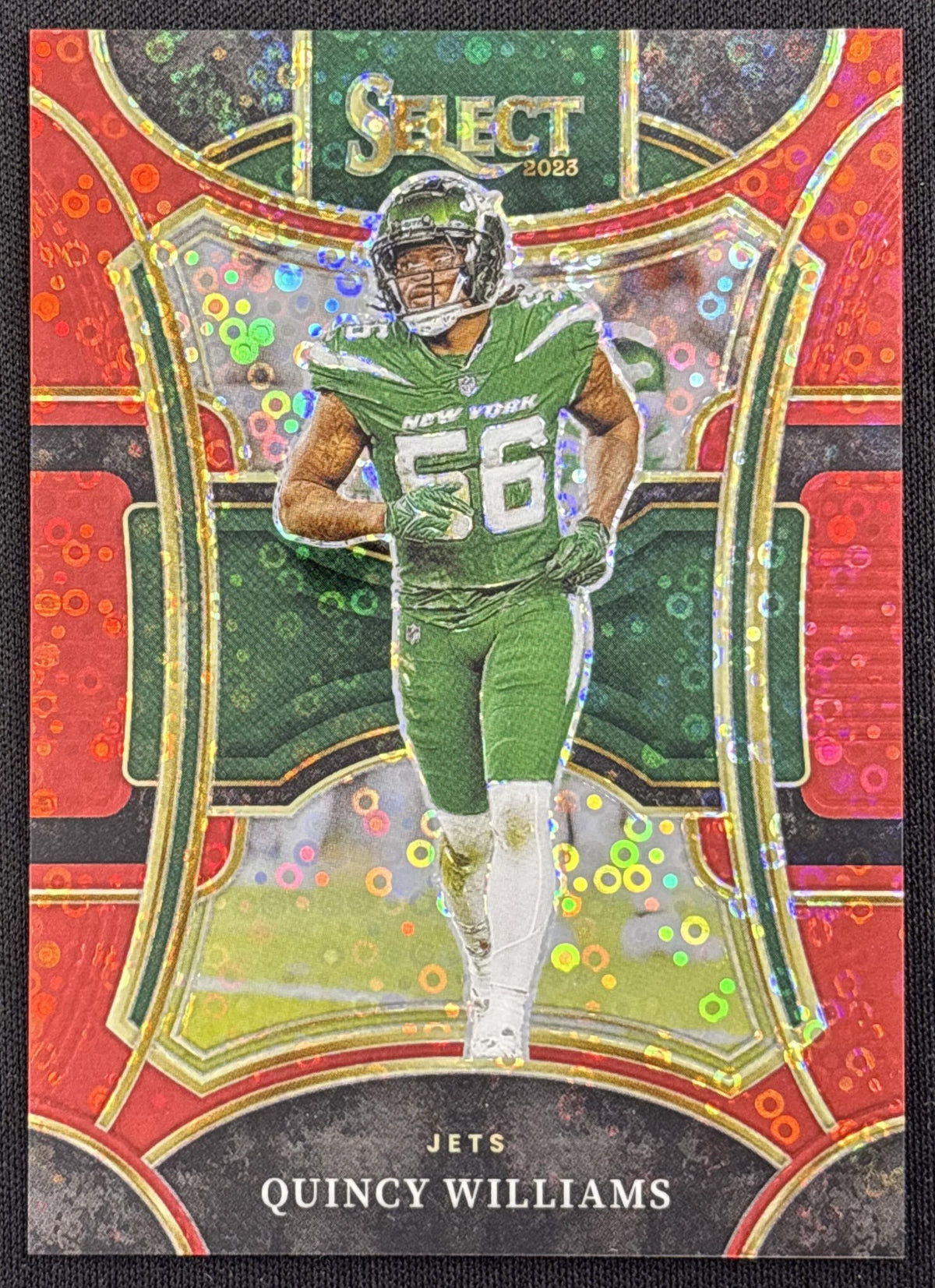 Quincy Williams 2023 Panini Select Disco Red Prizms /49 Jets