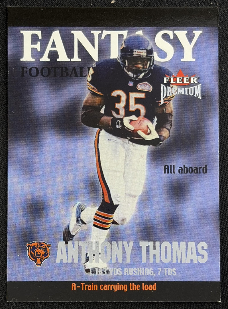 Anthony Thomas 2002 Fleer Premium Fantasy Team /1200 Bears