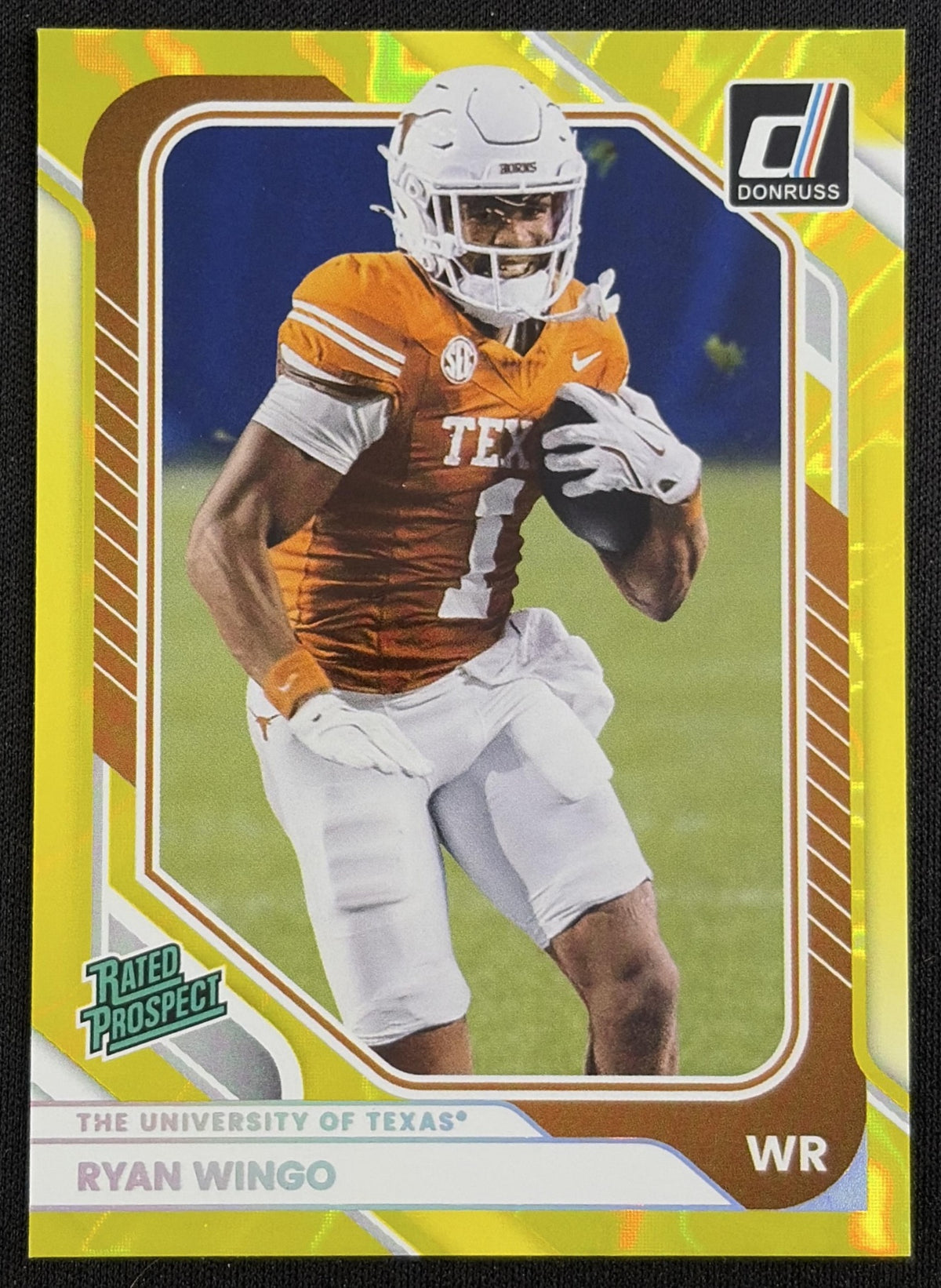 Ryan Wingo 2026 Panini Donruss Lighting Longhorns