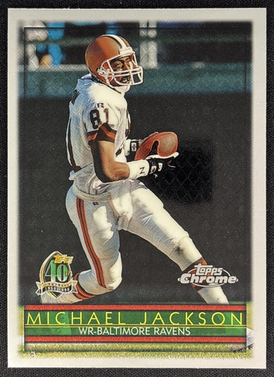 Michael Jackson 1996 Topps Chrome Ravens Sports Trading Cards