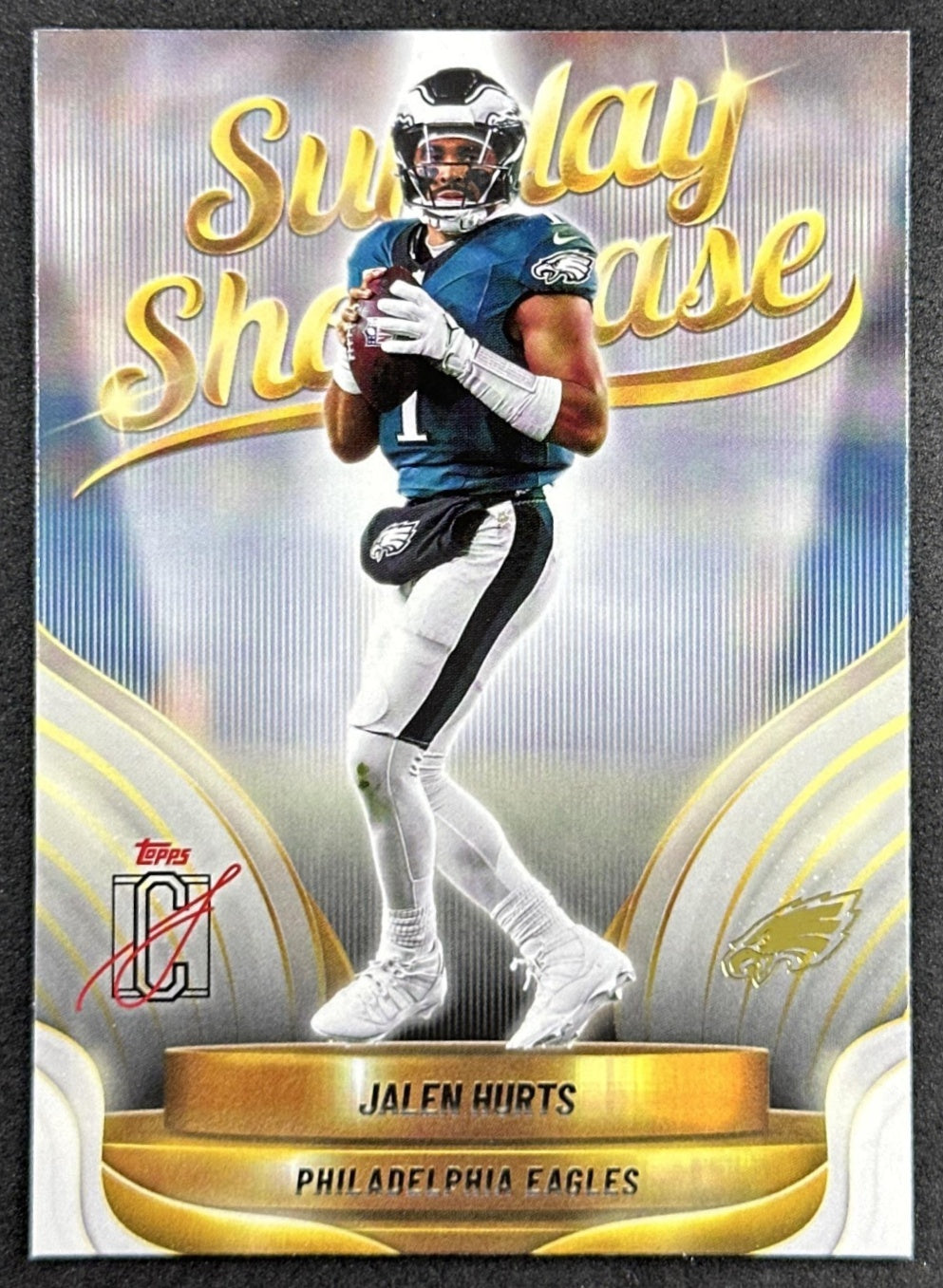 Jalen Hurts 2025 Topps Signature Class Sunday Showcase Eagles Front