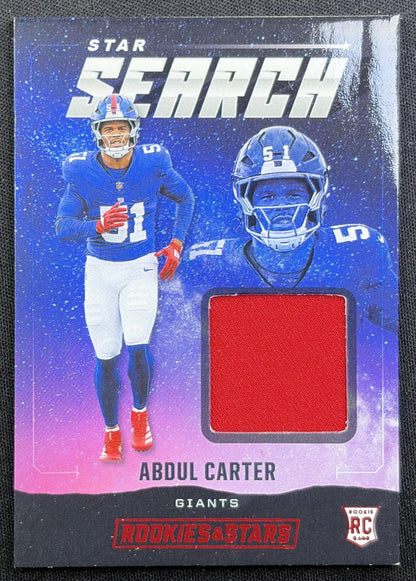 Abdul Carter 2025 Panini Rookies & Stars Star Search Giants