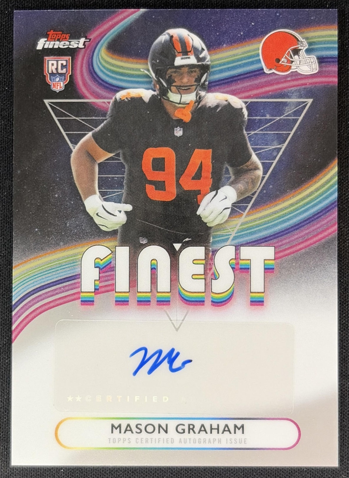 Mason Graham 2025 Topps Finest Rookie Auto Browns Football