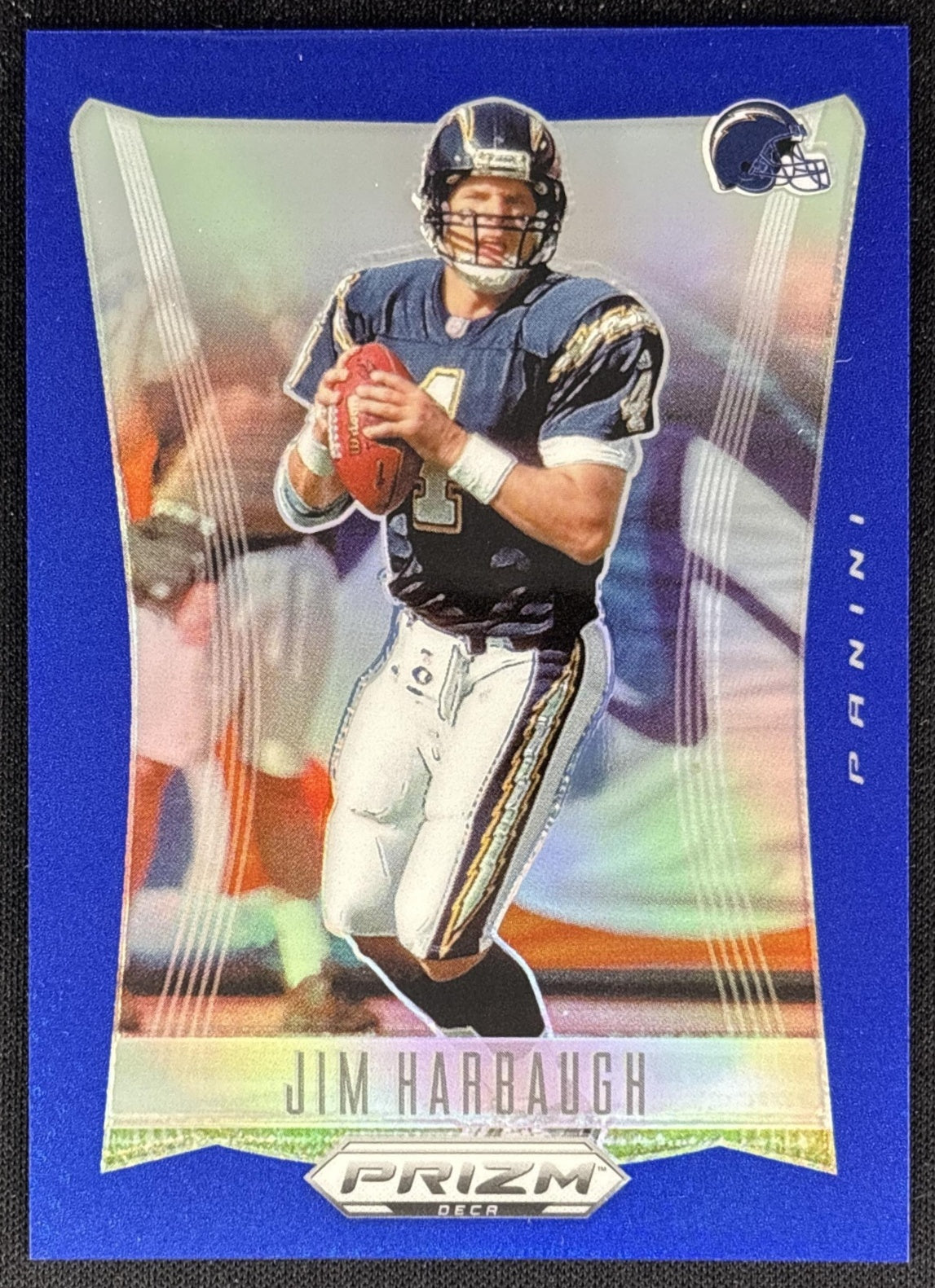 Jim Harbaugh 2024 Panini Prizm Deca Blue /149 Chargers