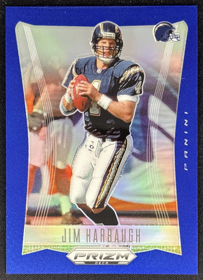 Jim Harbaugh 2024 Panini Prizm Deca Blue /149 Chargers