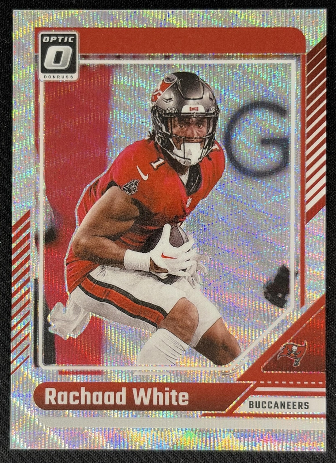 Rachaad White 2024 Panini Donruss Optic Wave /300 Buccaneers front