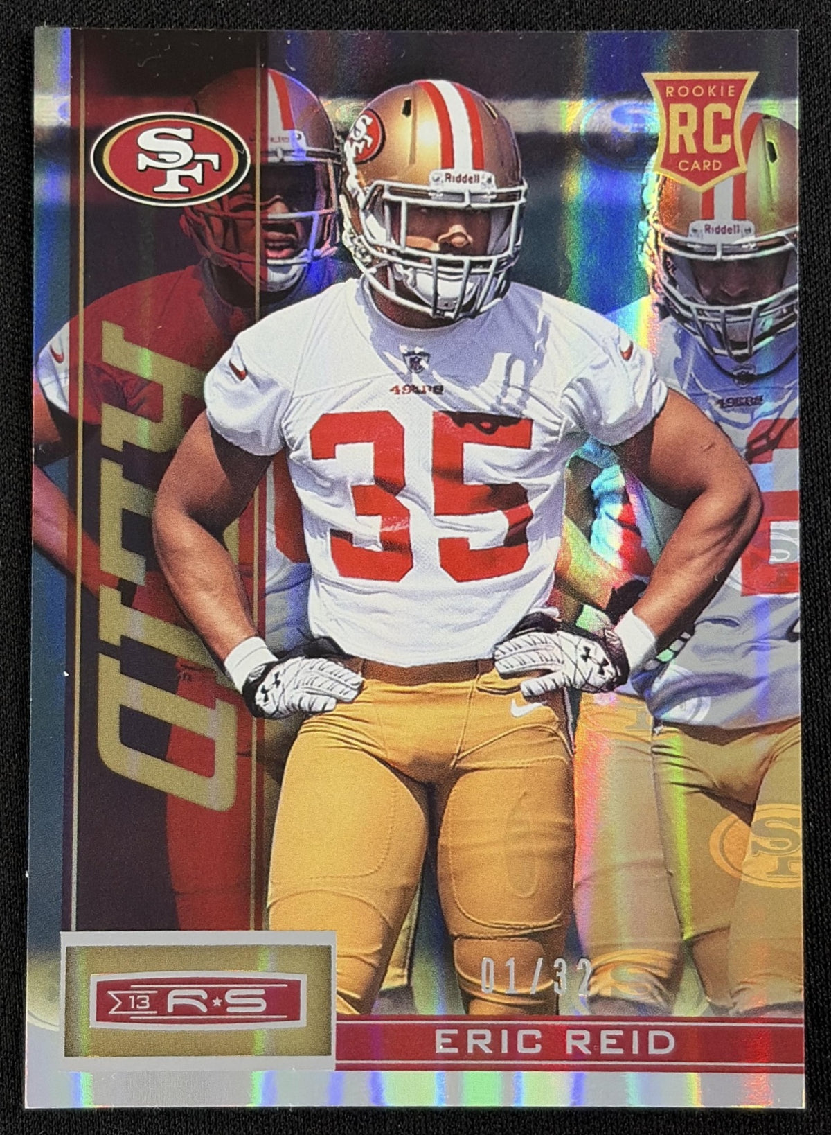 Eric Reid 2013 Panini Rookies & Stars Team Logo Holofoil /32 49ers - Front