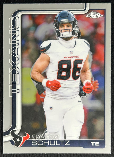 Dalton Schultz 2025 Topps Chrome Texans Sports Trading Cards