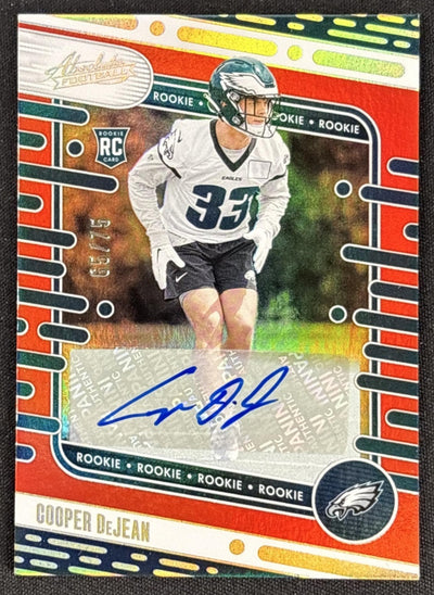 Cooper DeJean 2024 Panini Absolute Signature Rookies Orange Mosaic /75 Eagles Default Title Sports Trading Cards
