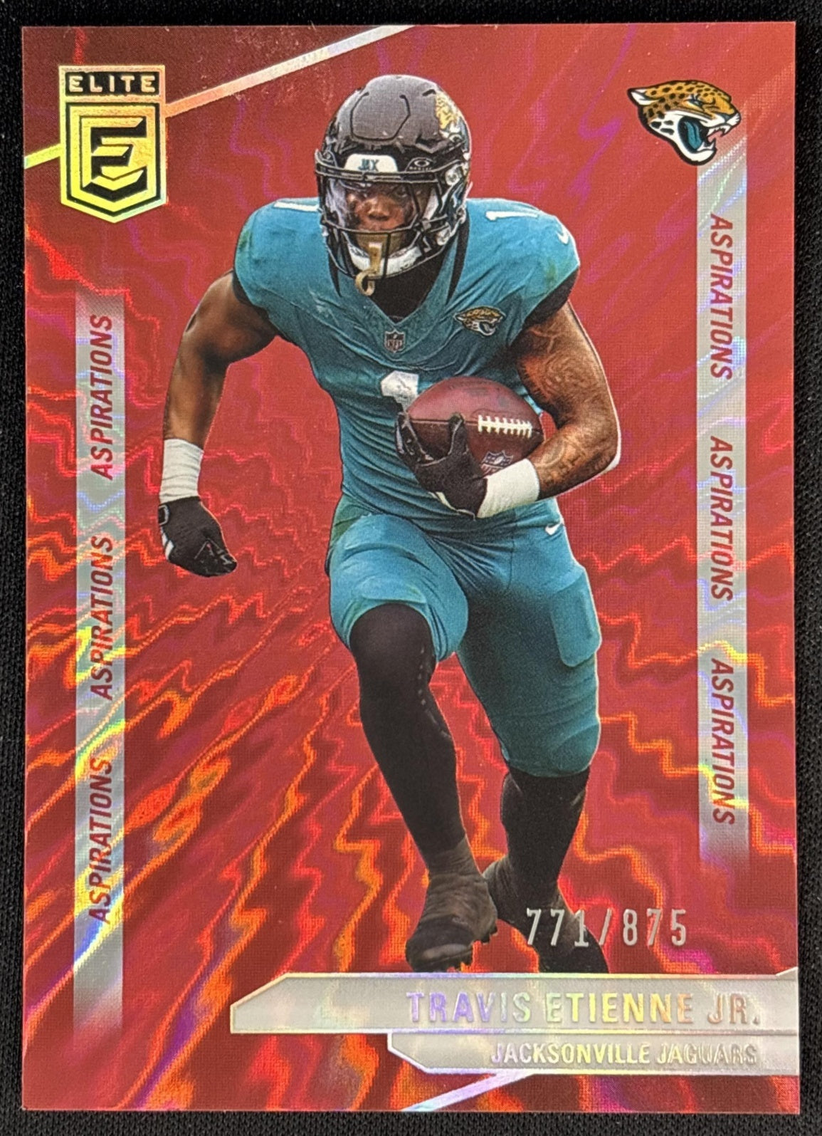 Travis Etienne Jr. 2024 Panini Donruss Elite Status Explosion /875 Jaguars