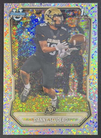 Danny Scudero 2026 Bowman Chrome Prospects Speckle Refractor Buffaloes
