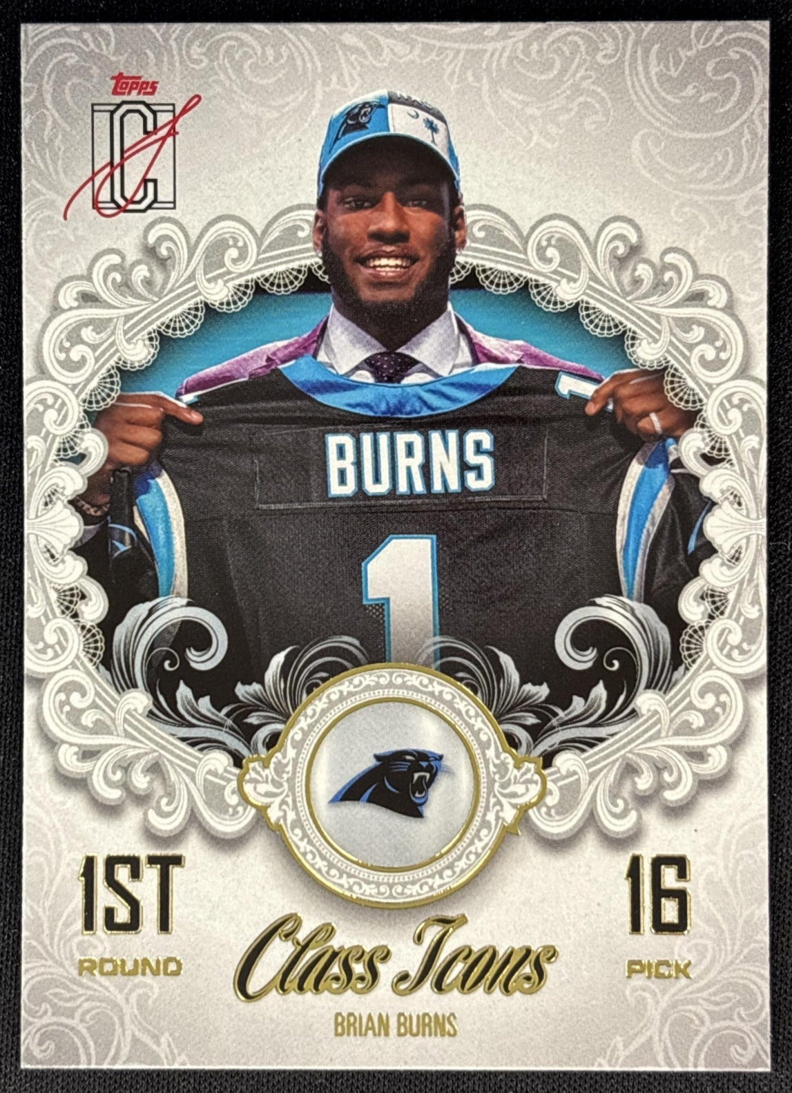 Brian Burns 2025 Topps Signature Class Icons Panthers Sports Trading Cards