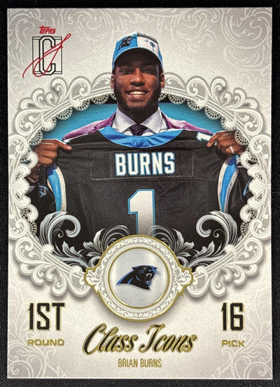 Brian Burns 2025 Topps Signature Class Icons Panthers Sports Trading Cards