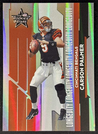 Carson Palmer 2006 Leaf Rookies & Stars Longevity Holofoil /99 Bengals Sports Trading Cards