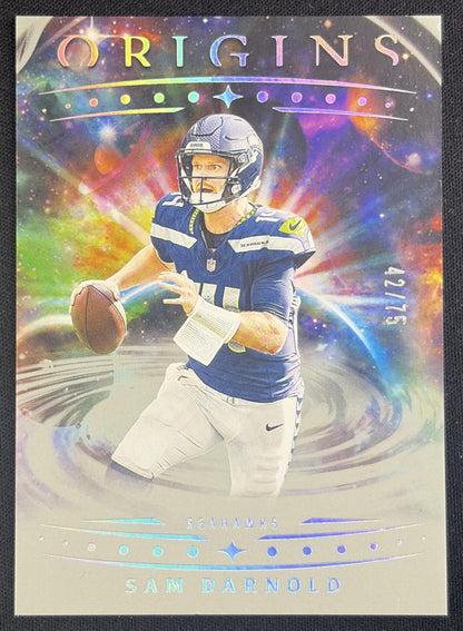 Sam Darnold 2025 Panini Origins Silver /75 Seahawks Sports Trading Card