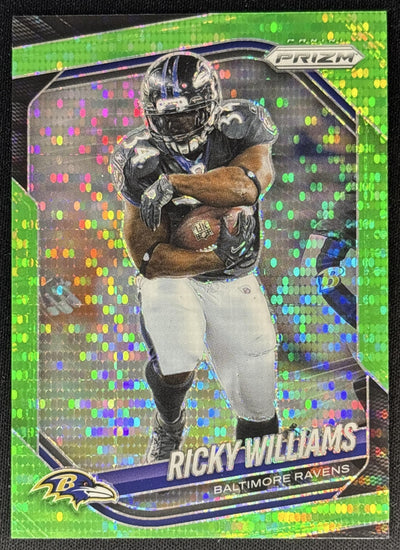 Ricky Williams 2025 Panini Prizm Neon Green Pulsar Ravens Sports Trading Cards