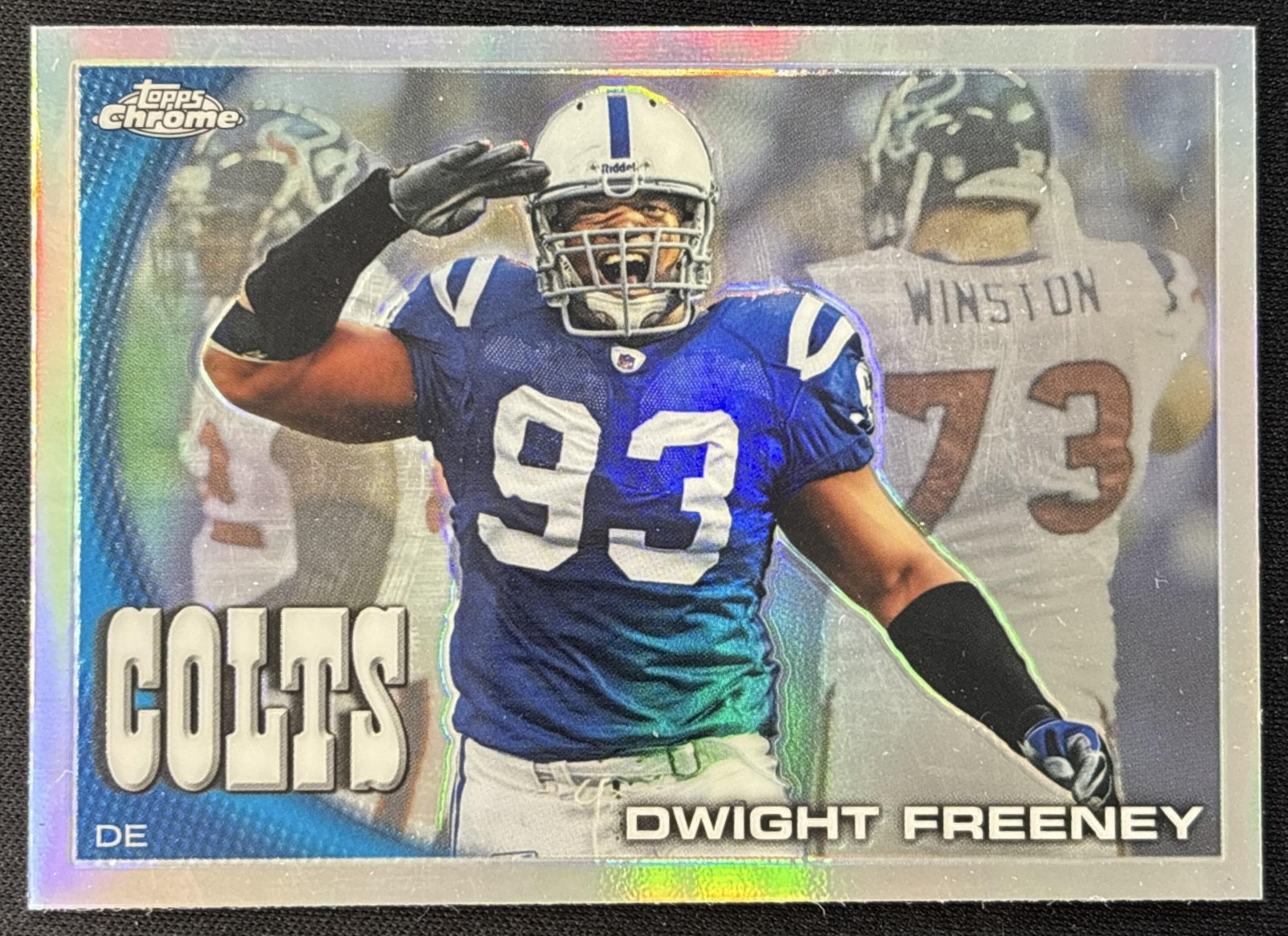 Dwight Freeney 2010 Topps Chrome Refractor Colts - Indianapolis Colts