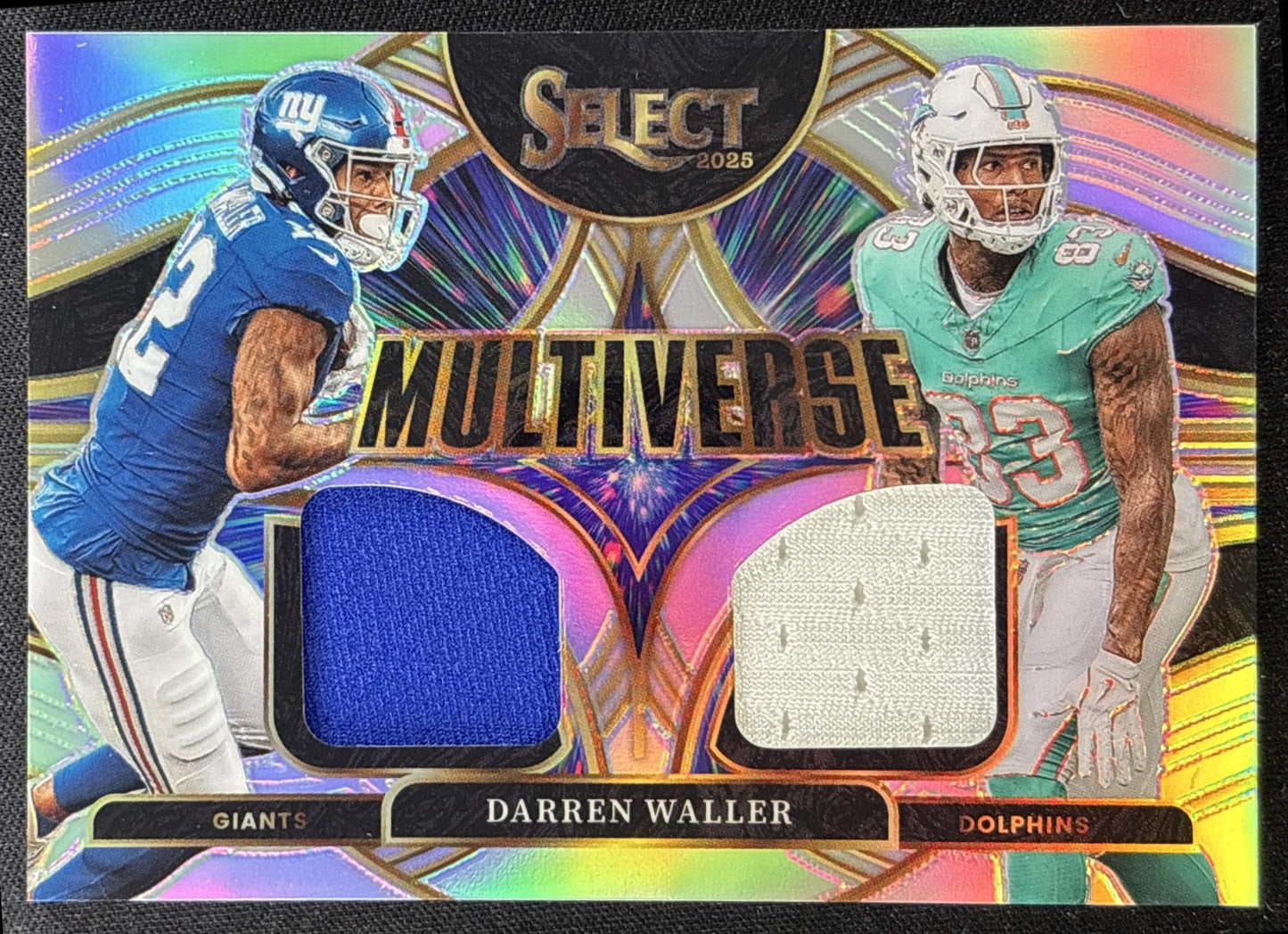 Darren Waller 2025 Panini Select Multiverse Jerseys Silver Prizm /149 Giants Dolphins