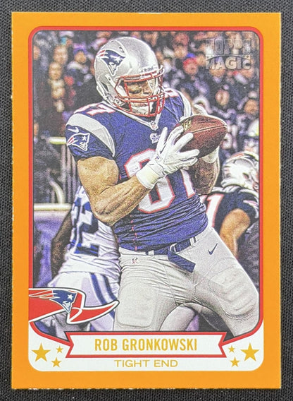 Rob Gronkowski 2013 Topps Magic Mini Orange Border Patriots front